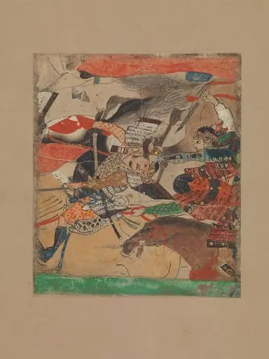 六波羅合戦　平治物語絵巻　断簡|Battle at Rokuhara, from The Tale of the Heiji Rebellion
