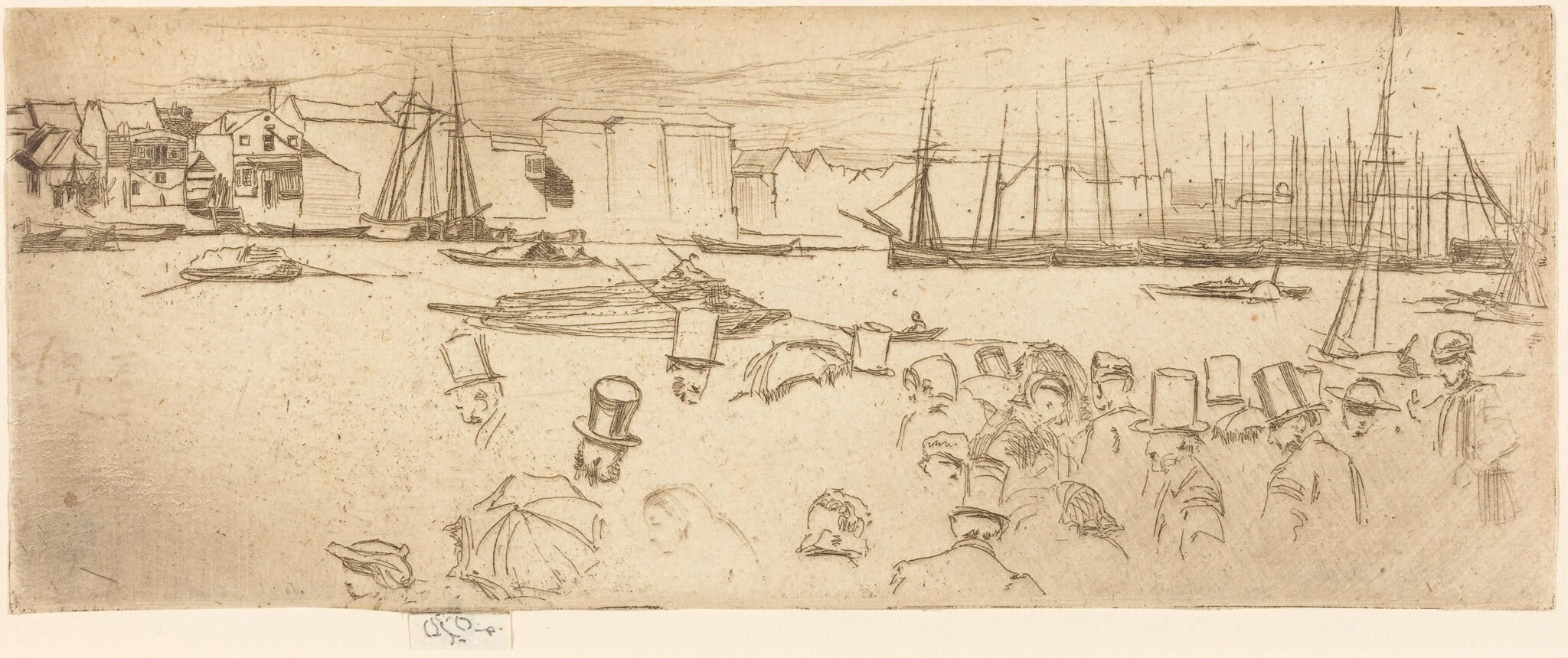 The Penny Boat, by James McNeill Whistler, ink, 1859