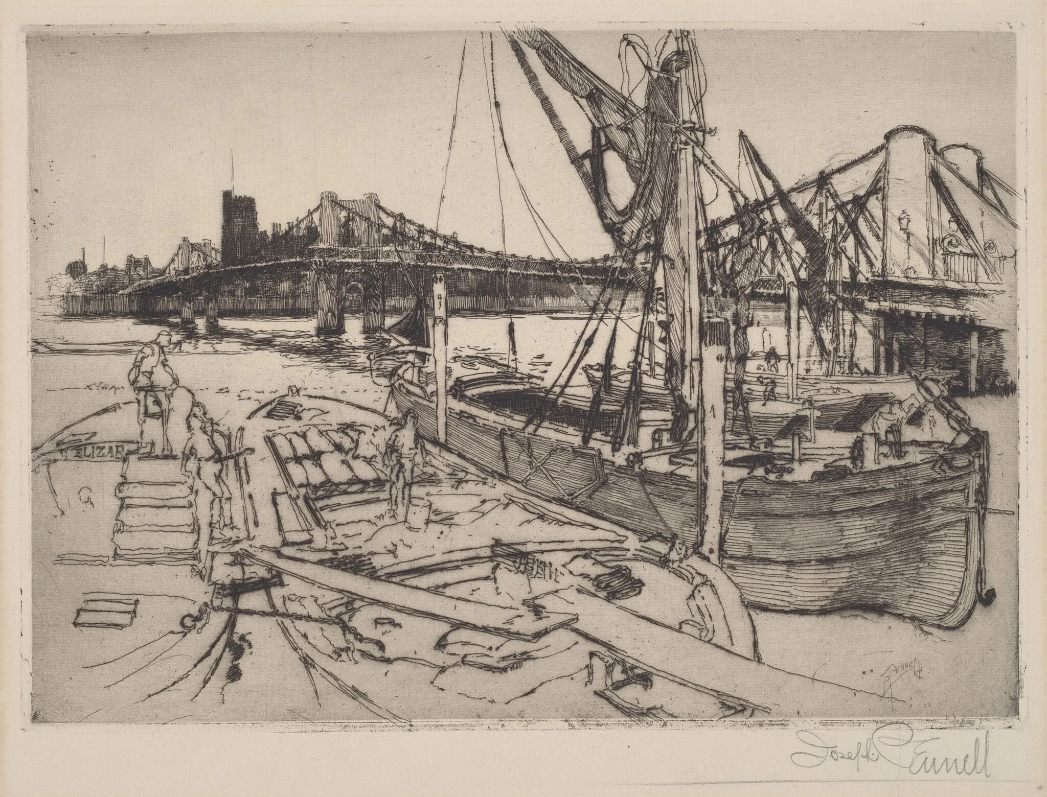 Chelsea, No.II, by Joseph Pennell, ink, 1886