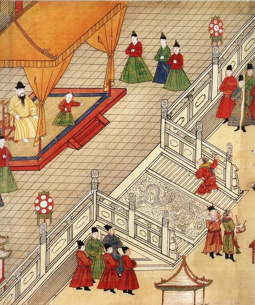 Ming Emperor Xianzong's Celebration of Lantern Festival