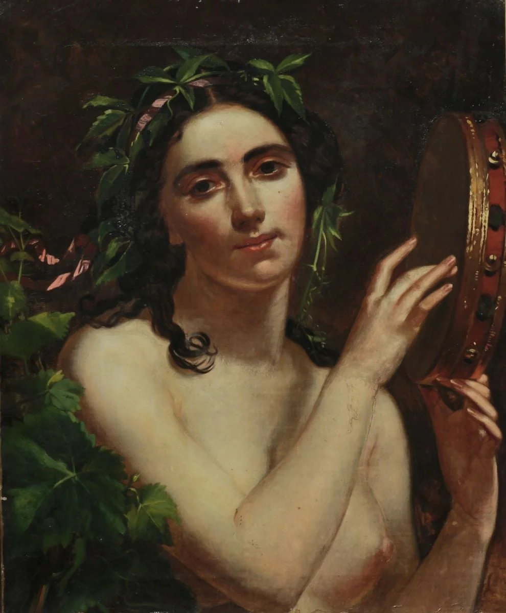 Femeie cu tamburină, by Gheorghe Panaiteanu-Bardasare