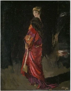 Lady Lavery in an Evening Cloak, by John Lavery, oil, 1906