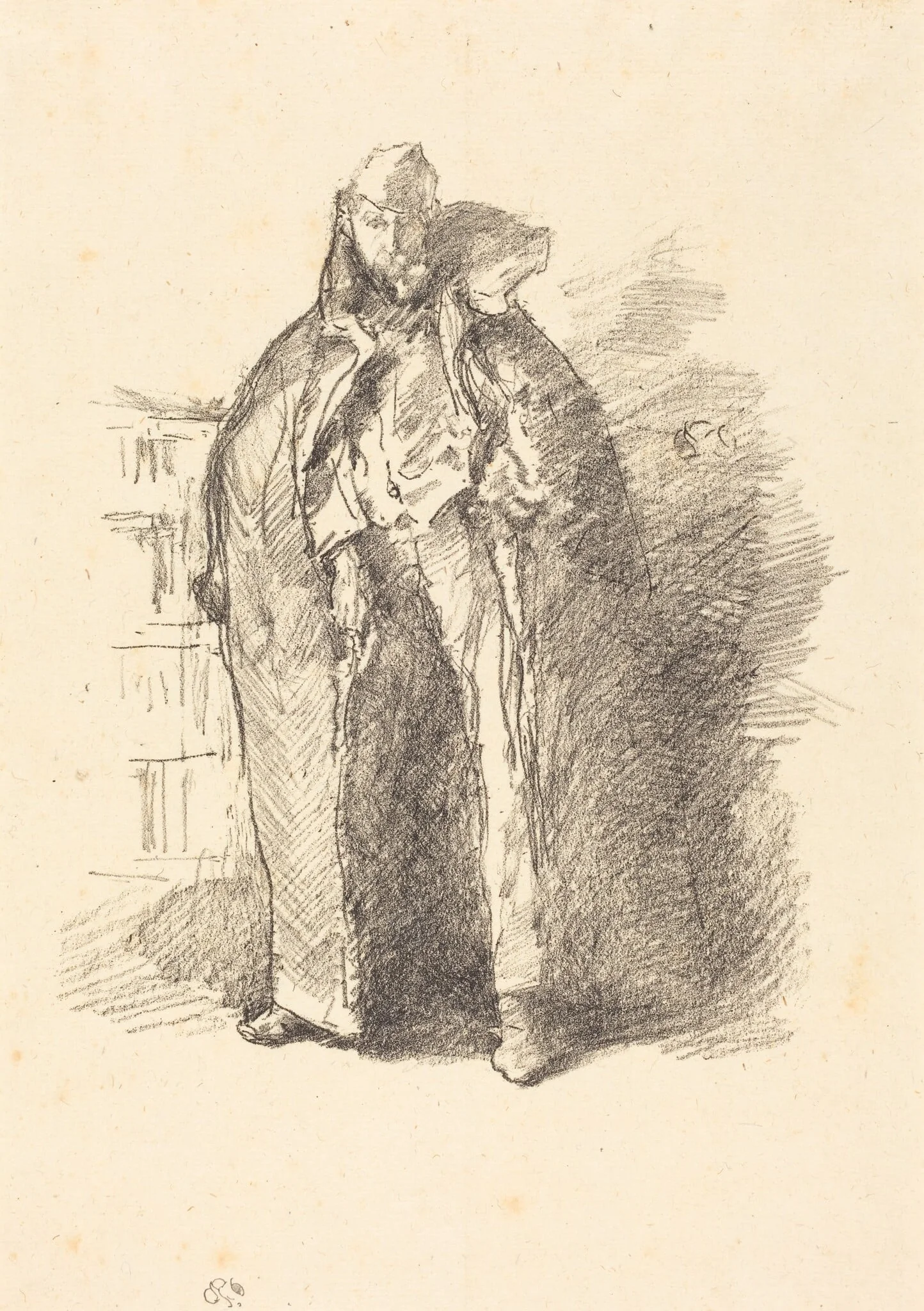The Russian Schube, by James McNeill Whistler, ink, 1896