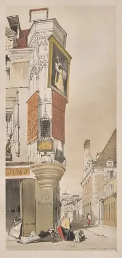 Picturesque Architecture in Paris, Ghent, Antwerp, Rouen:  Vieille Rue du Temple, Paris