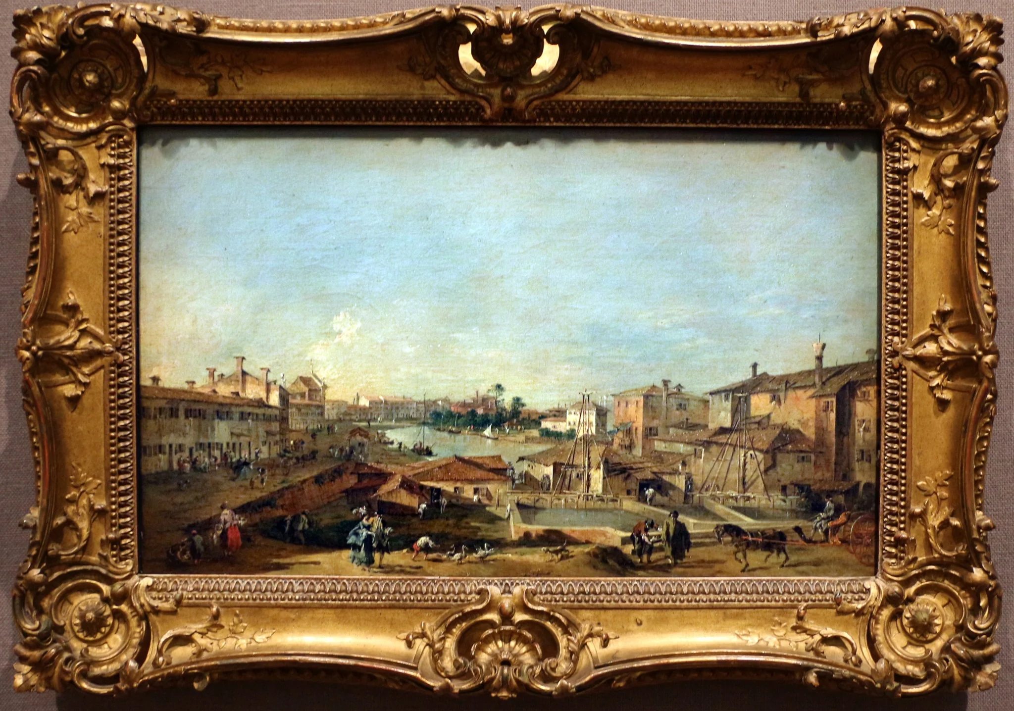 A eclusa de Dolo, by Francesco Guardi, unspecified, 1774