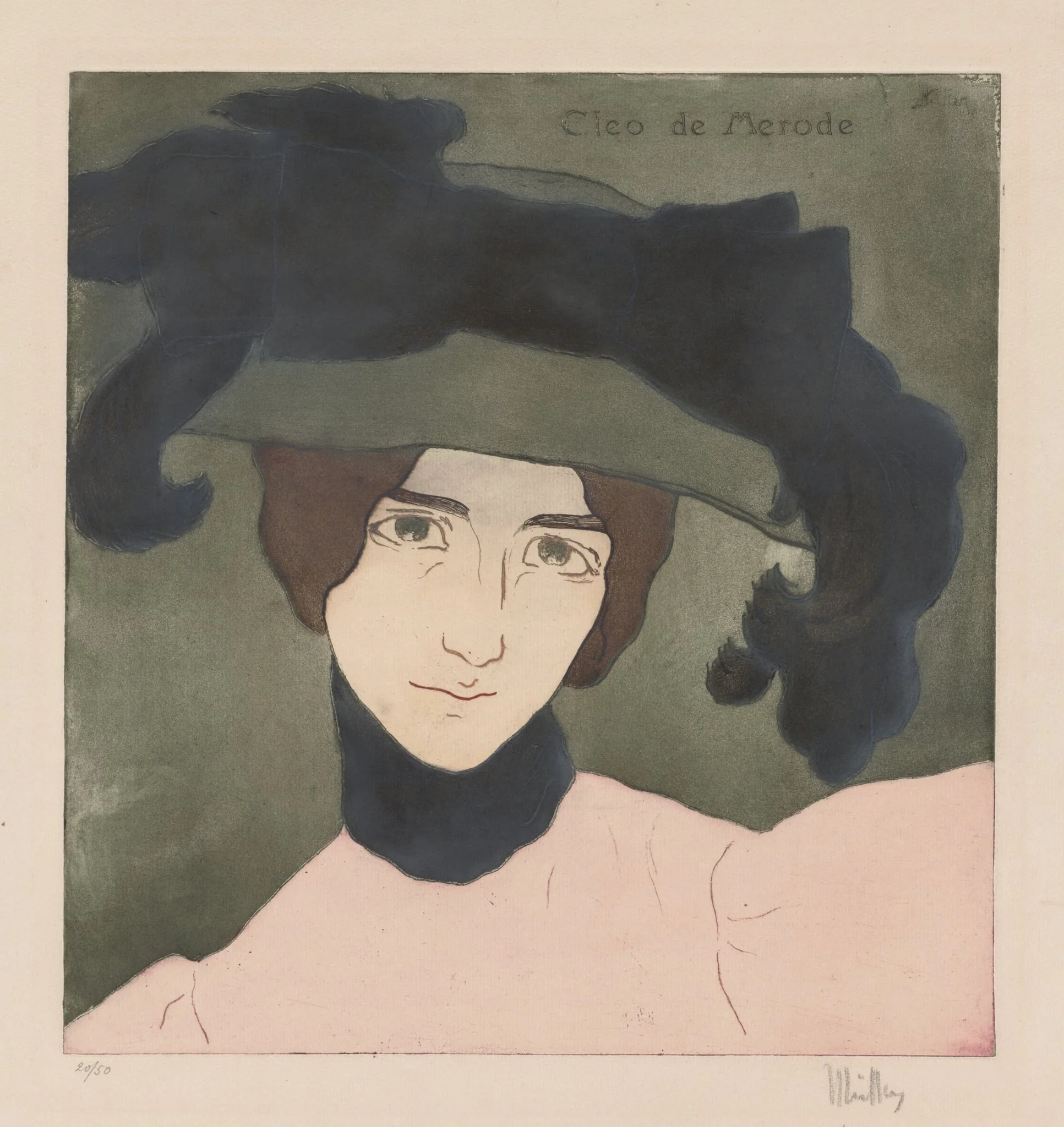 Cléo de Mérode, by Alfredo Müller, 1903