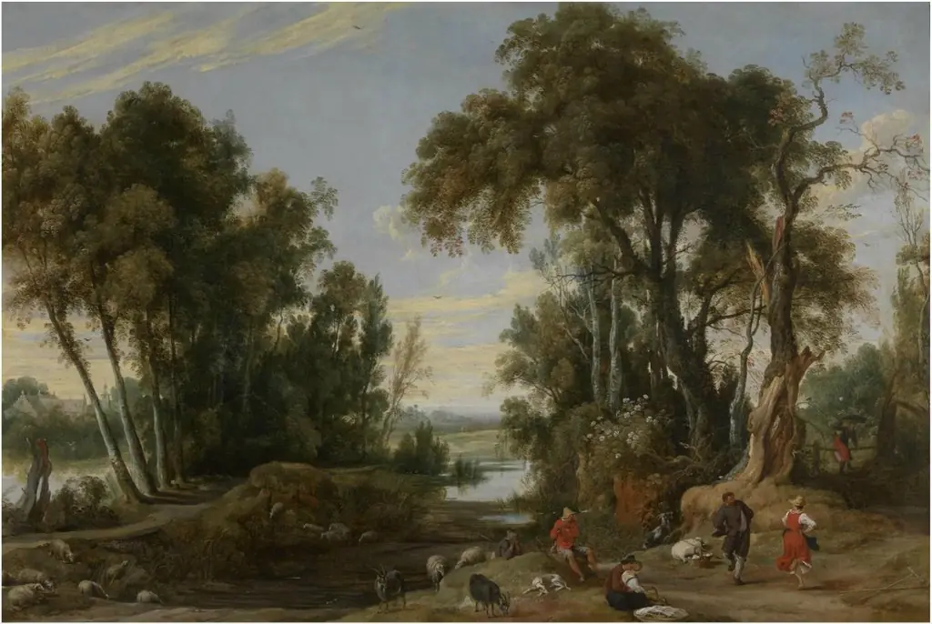 Landscape with dancing Shepherds