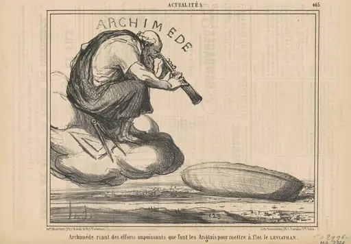 Archimède riant des efforts ...