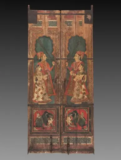 Pair of Painted Doors