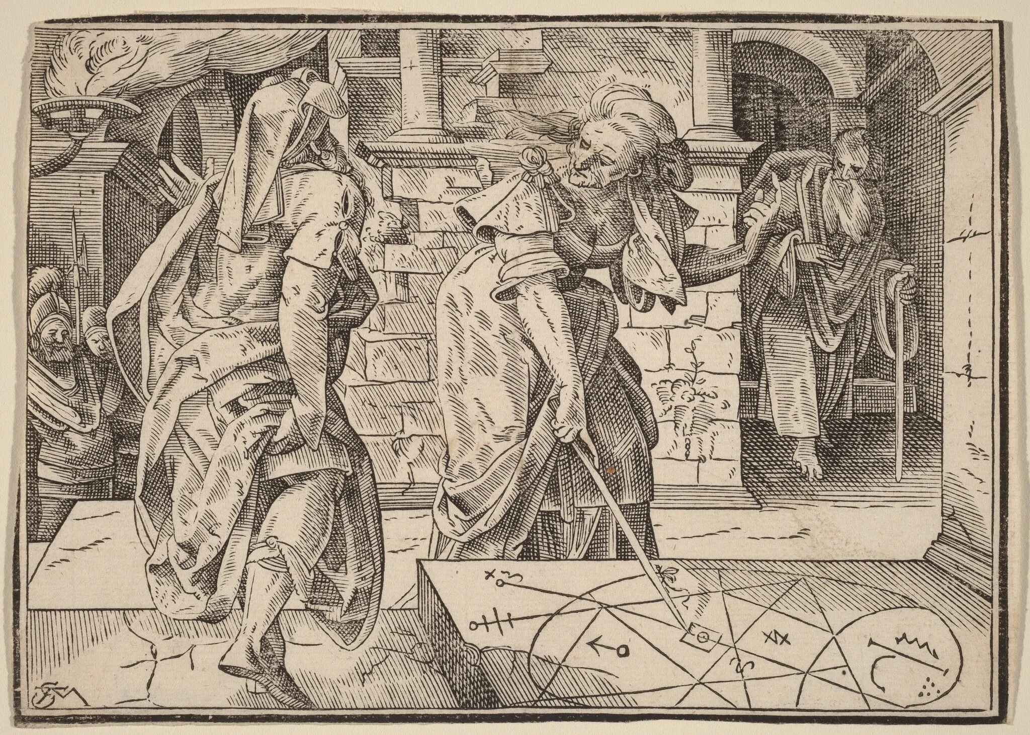 Christ Tells His Disciples of the Last Judgment, by Christoph Murer, ink, 1630