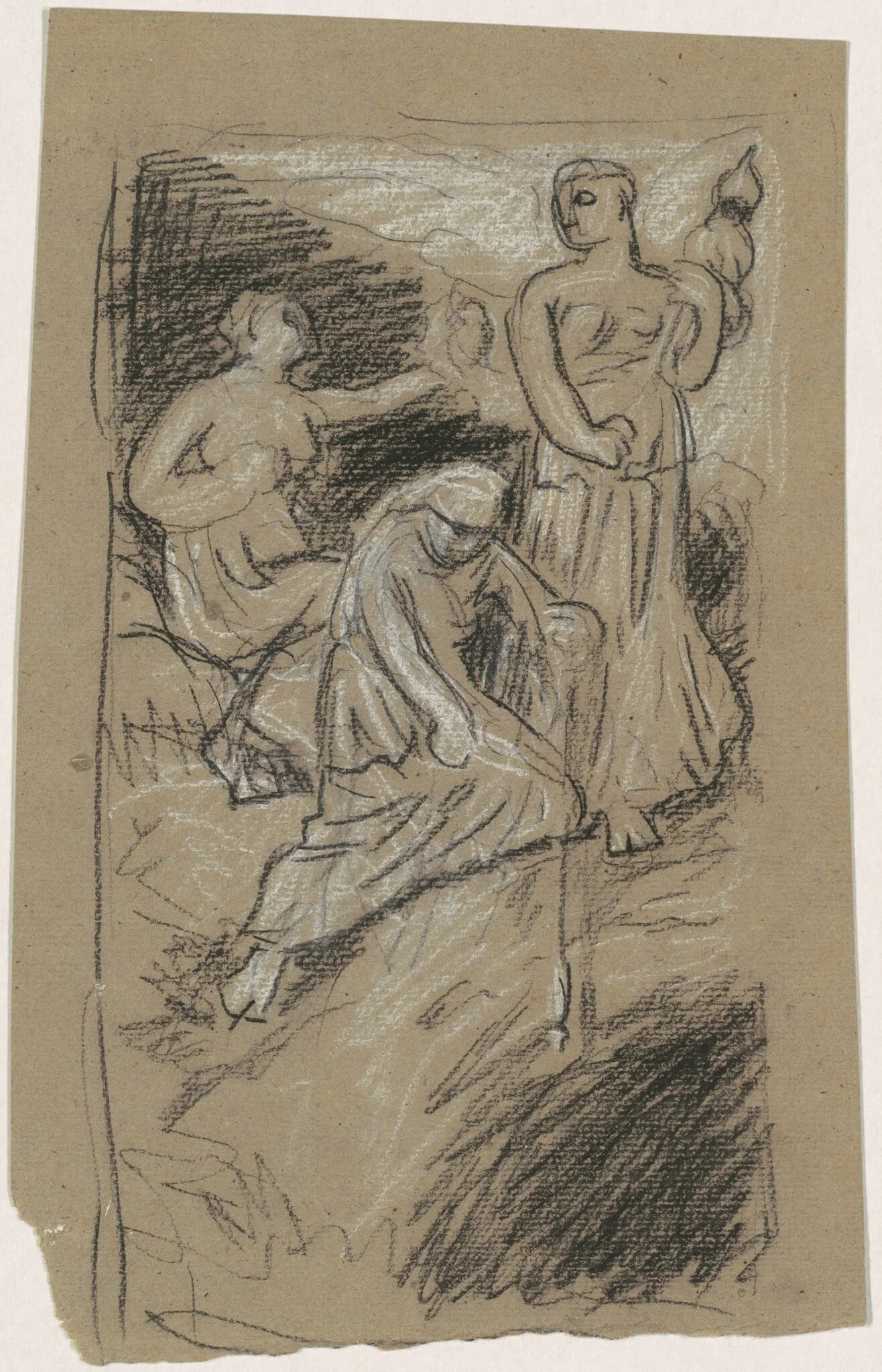 Study for "The Fates Gathering in the Stars"