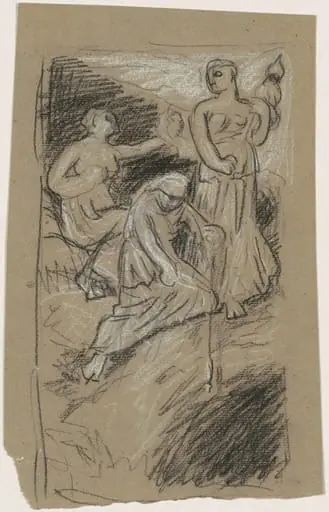 Study for "The Fates Gathering in the Stars"