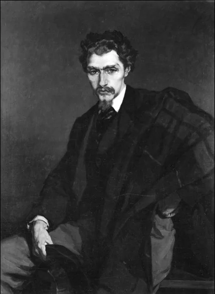 Portrait of Emile Hermans, the artists' brother, by Charles Hermans, oil, 1890