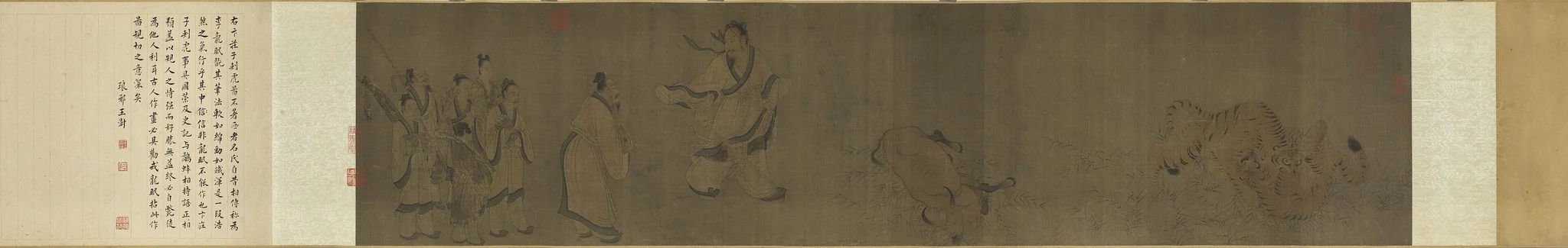 Bian Zhuangzi Killing Tigers, by Unknown, unspecified