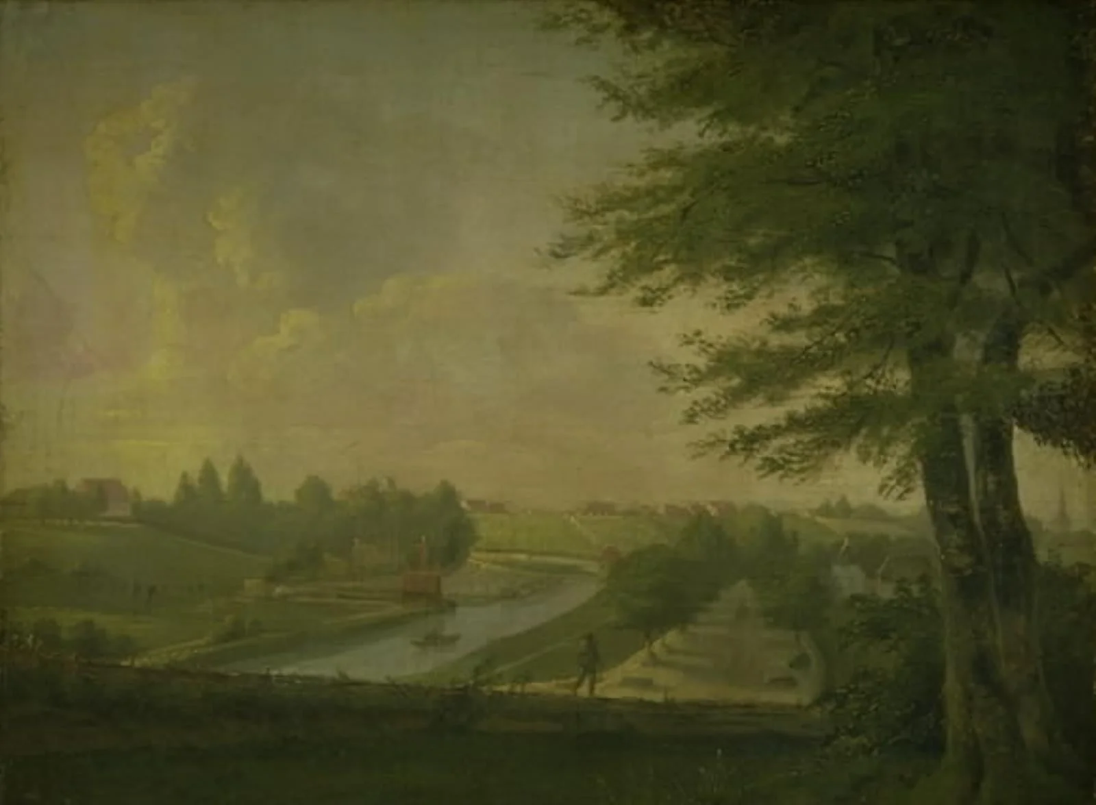 Parti ved Odense kanal, by Unknown, 1825