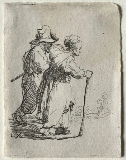 Two Tramps, a Man and a Woman