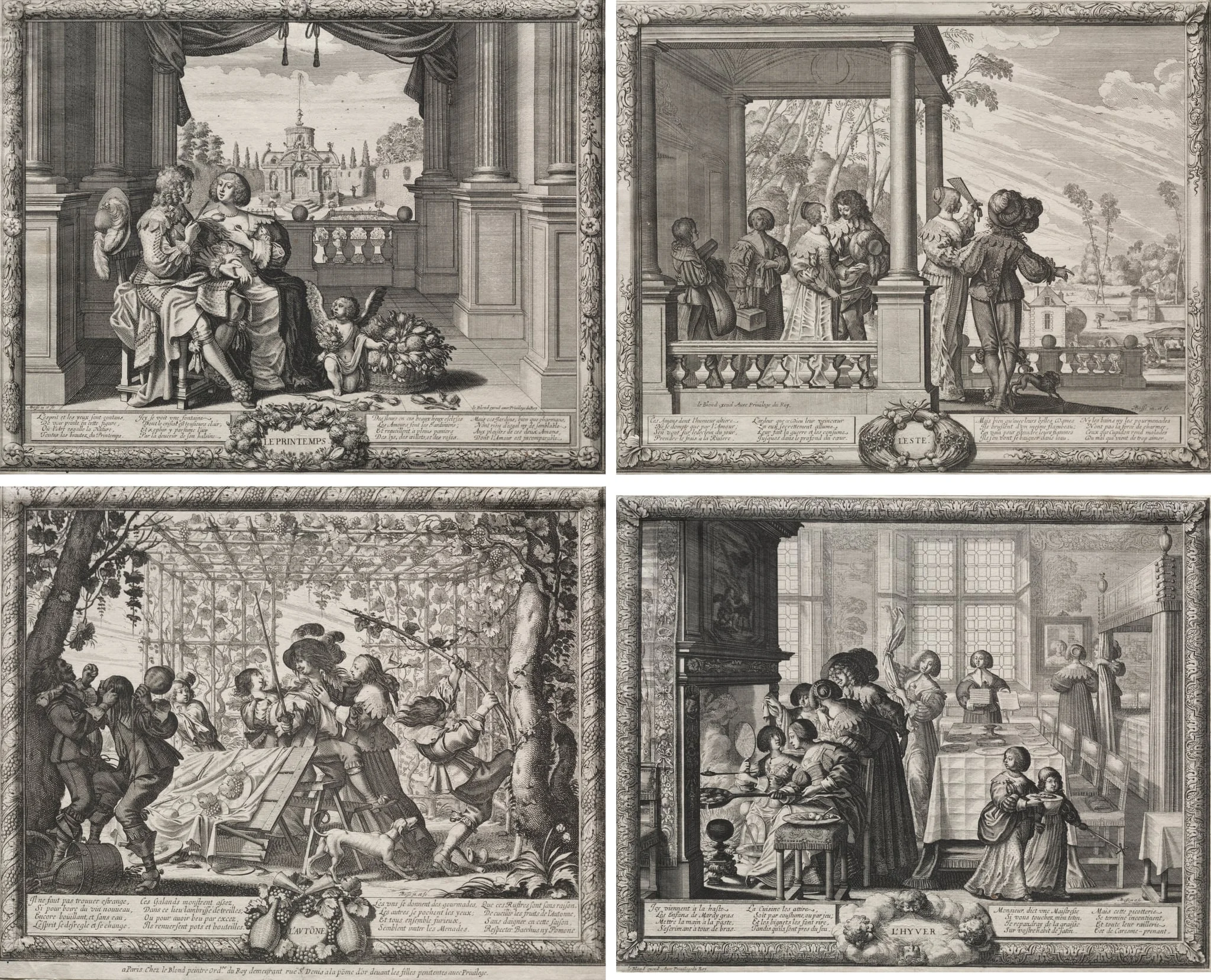 The Four Seasons, by Abraham Bosse, 1635