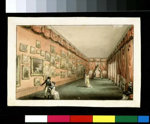 View of Mary Linwood's gallery
