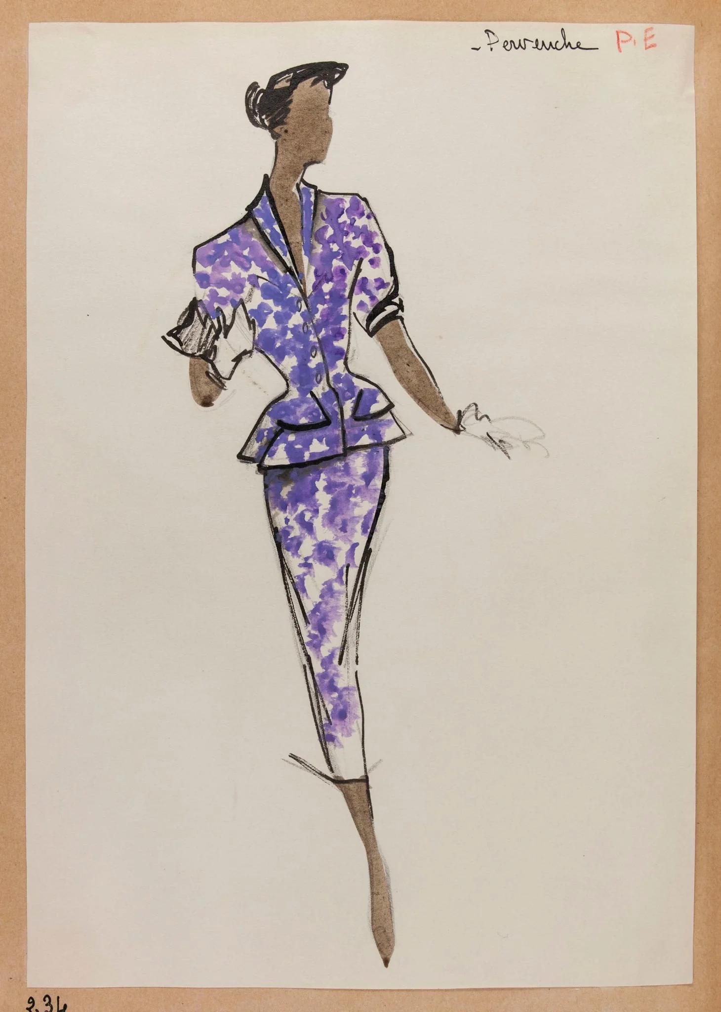 Pervenche, by Carven, 1951