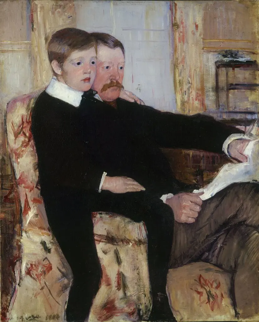 Portrait of Alexander J. Cassatt and His Son, Robert Kelso Cassatt