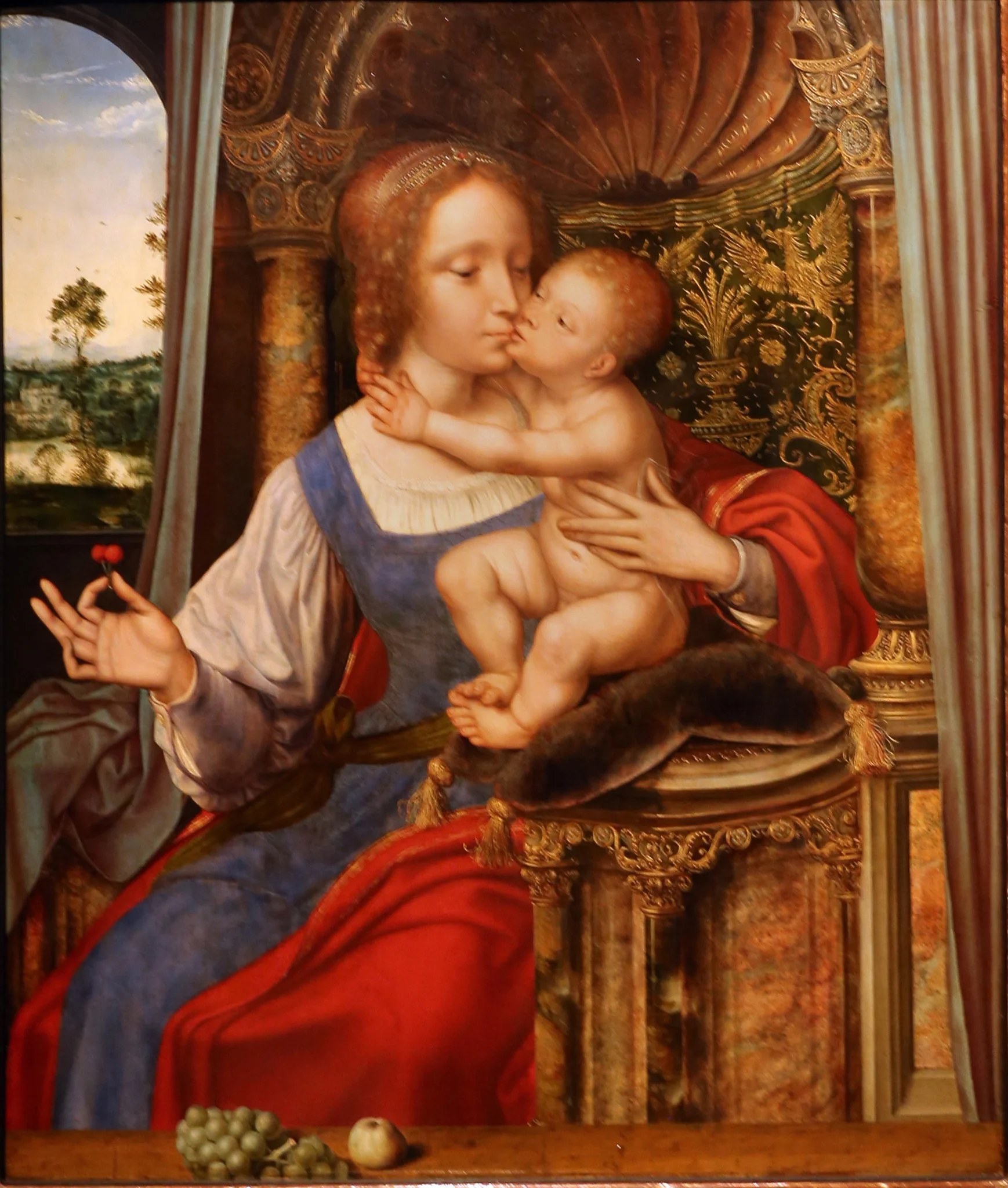 Madonna and Child, by Unknown, unspecified, 1527