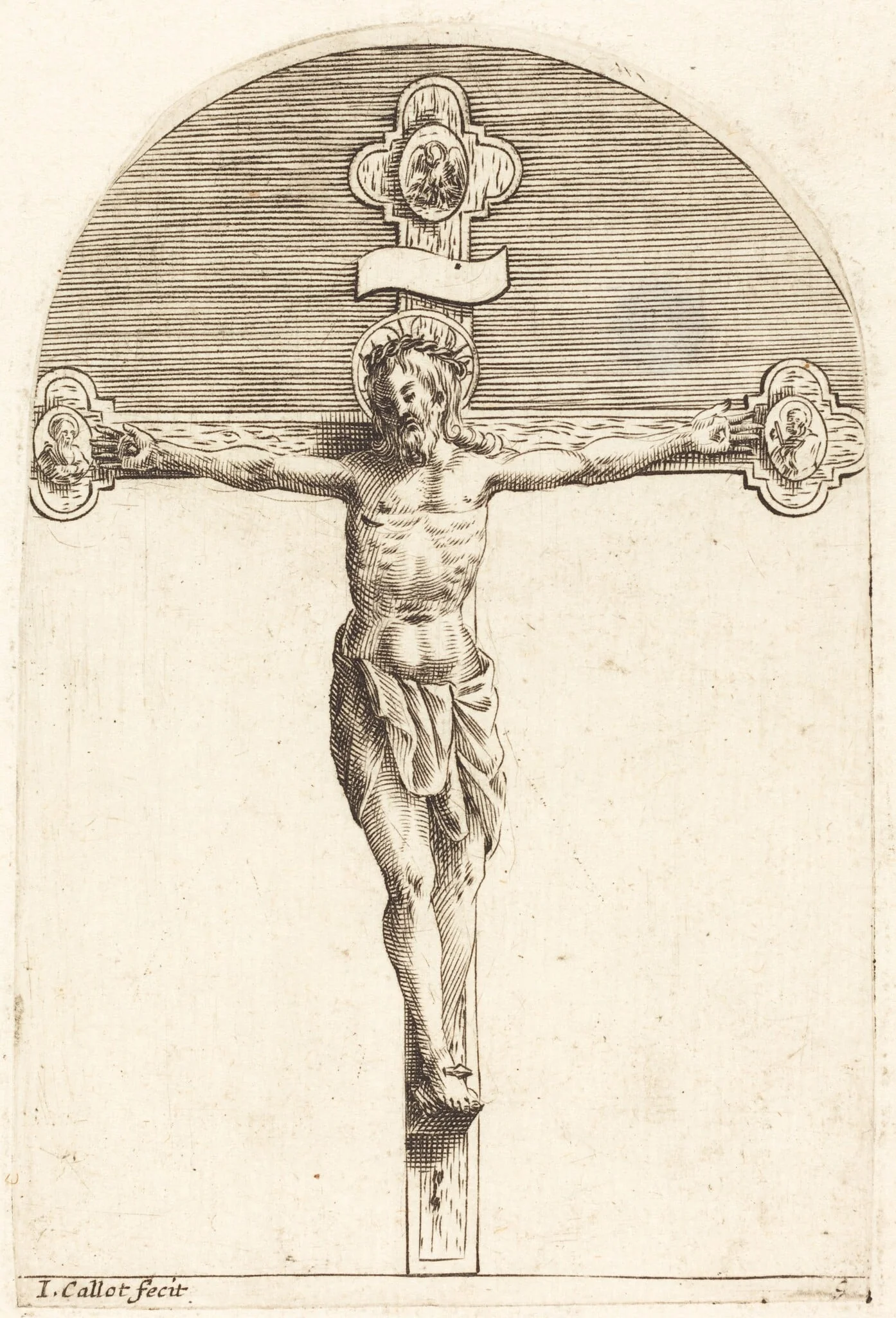 The Crucifixion, by Jacques Callot, ink, 1610