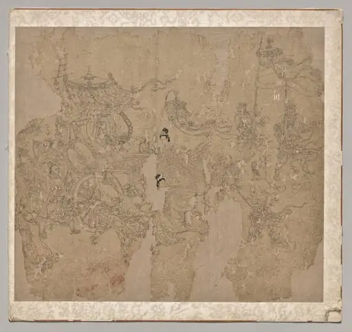 Album of Daoist and Buddhist Themes: Procession of Daoist Deities: Leaf 3