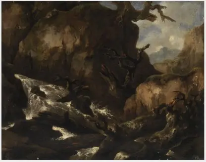 Landscape with a Mountain Torrent