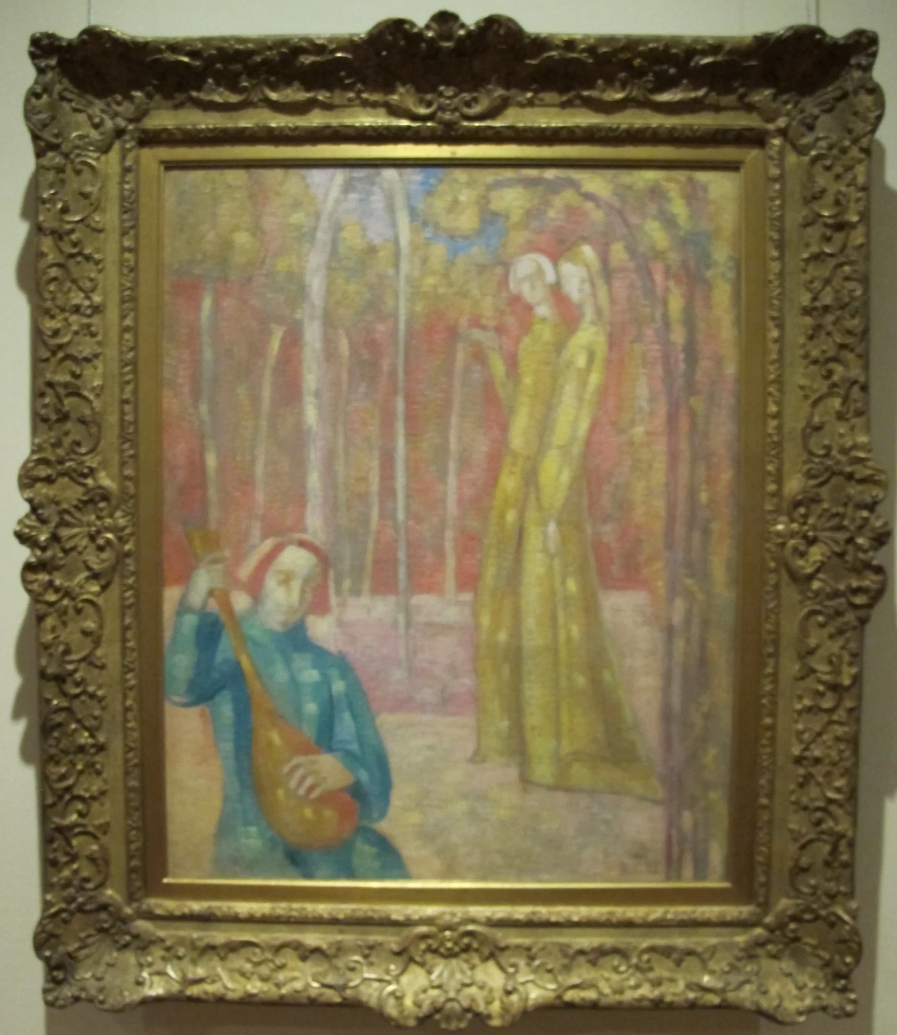 Self-Portrait as a Troubadour, by Émile Bernard, oil, 1896