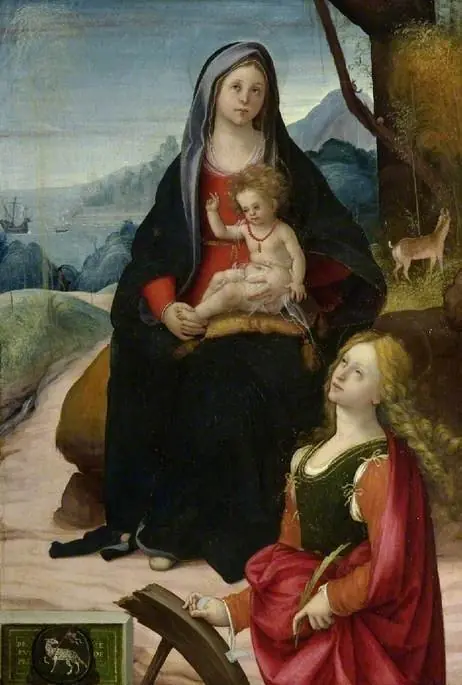 The Virgin and Child with St Catherine
