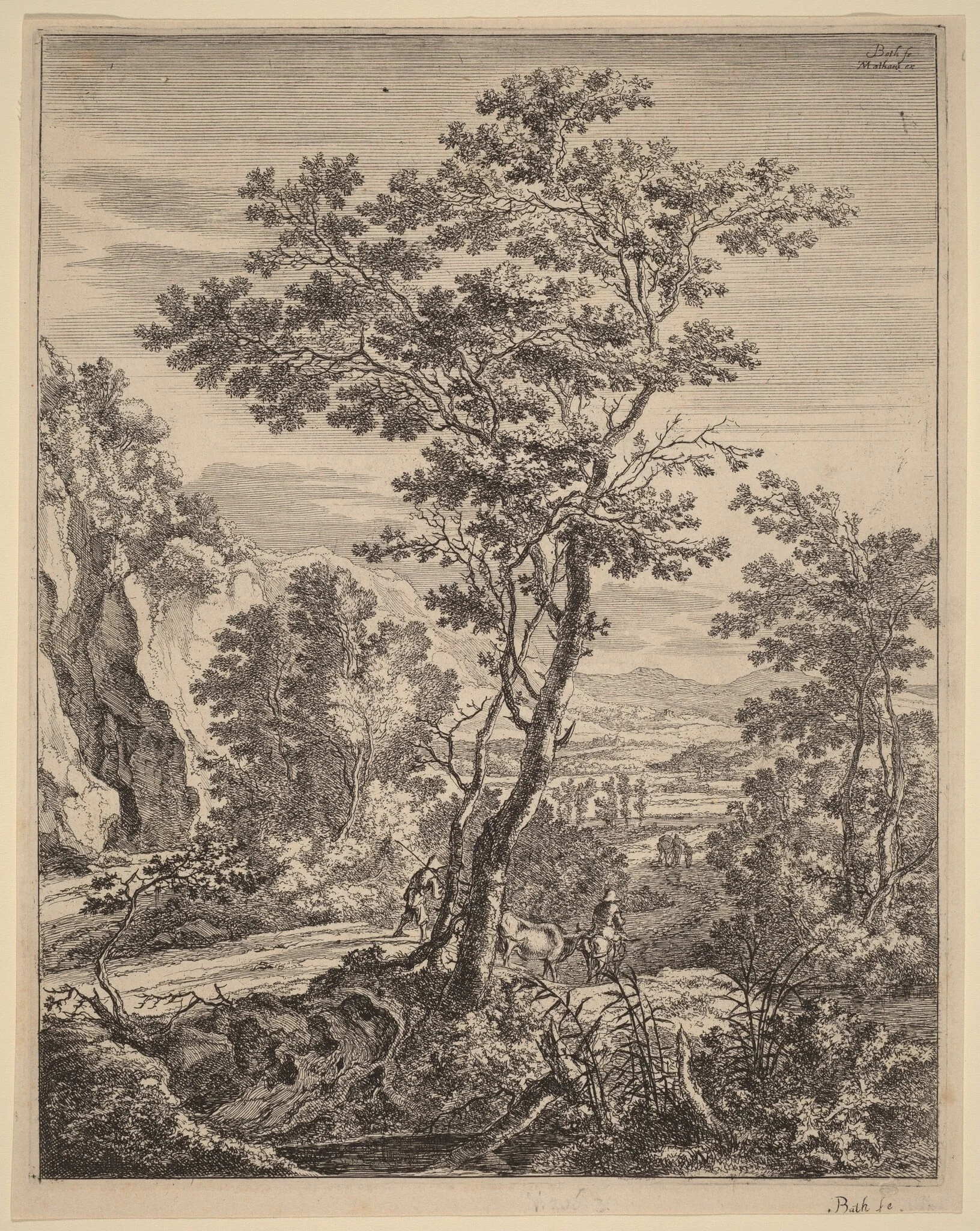 The Large Tree, by Jan Both, ink, 1700