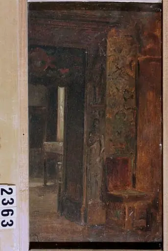 Interior din atelierul pictorului