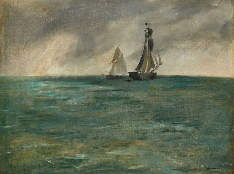 Sailing Ships at Sea