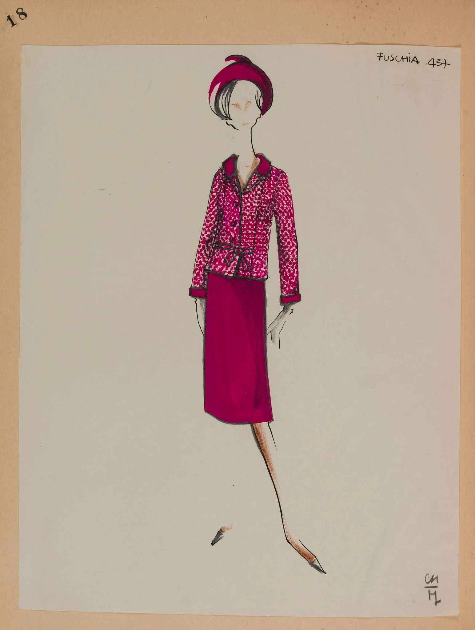 Fuschia, by Carven, 1963