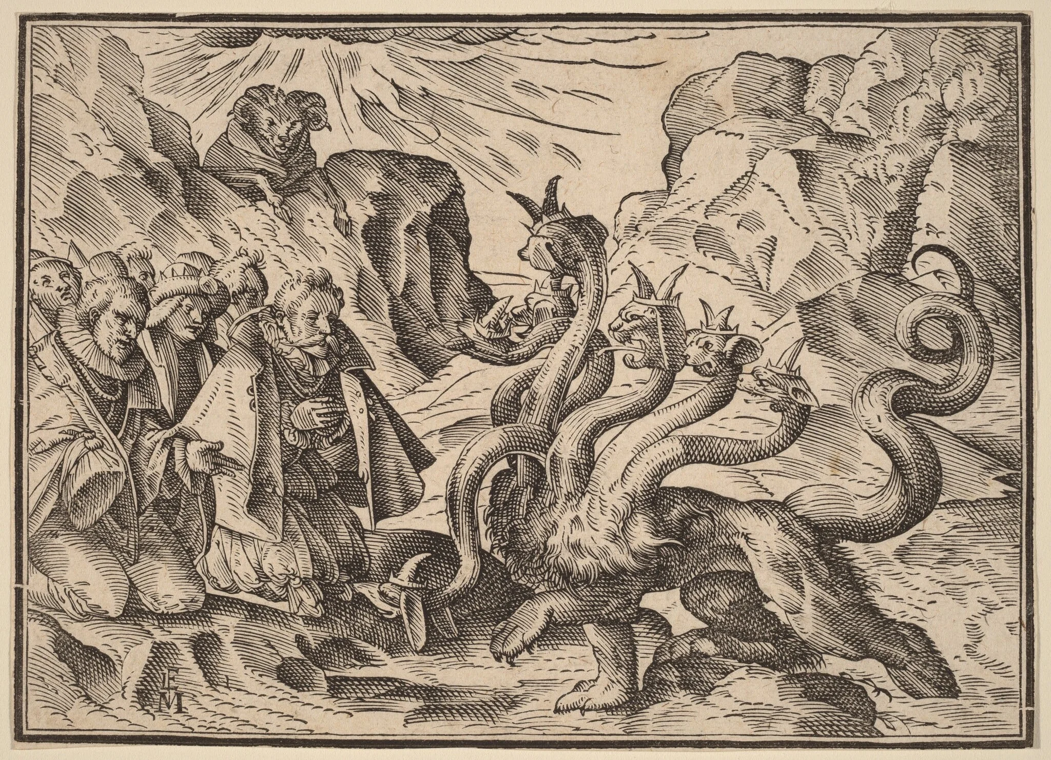 The Four Horsemen of the Apocalypse, by Christoph Murer, ink, 1630