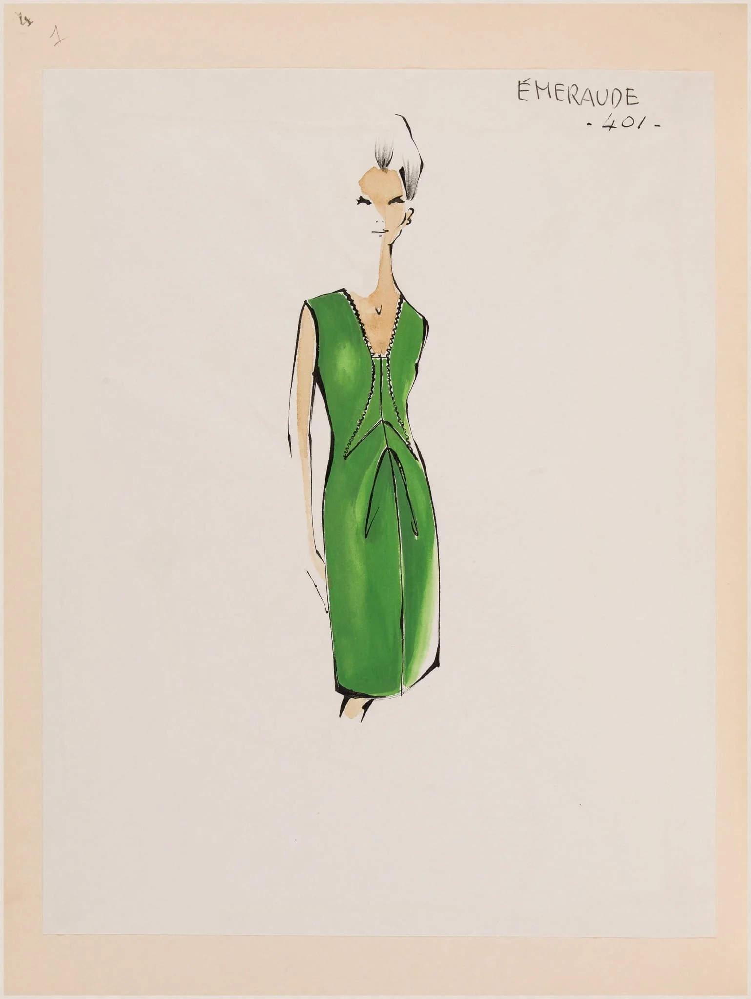 Emeraude, by Carven, 1965