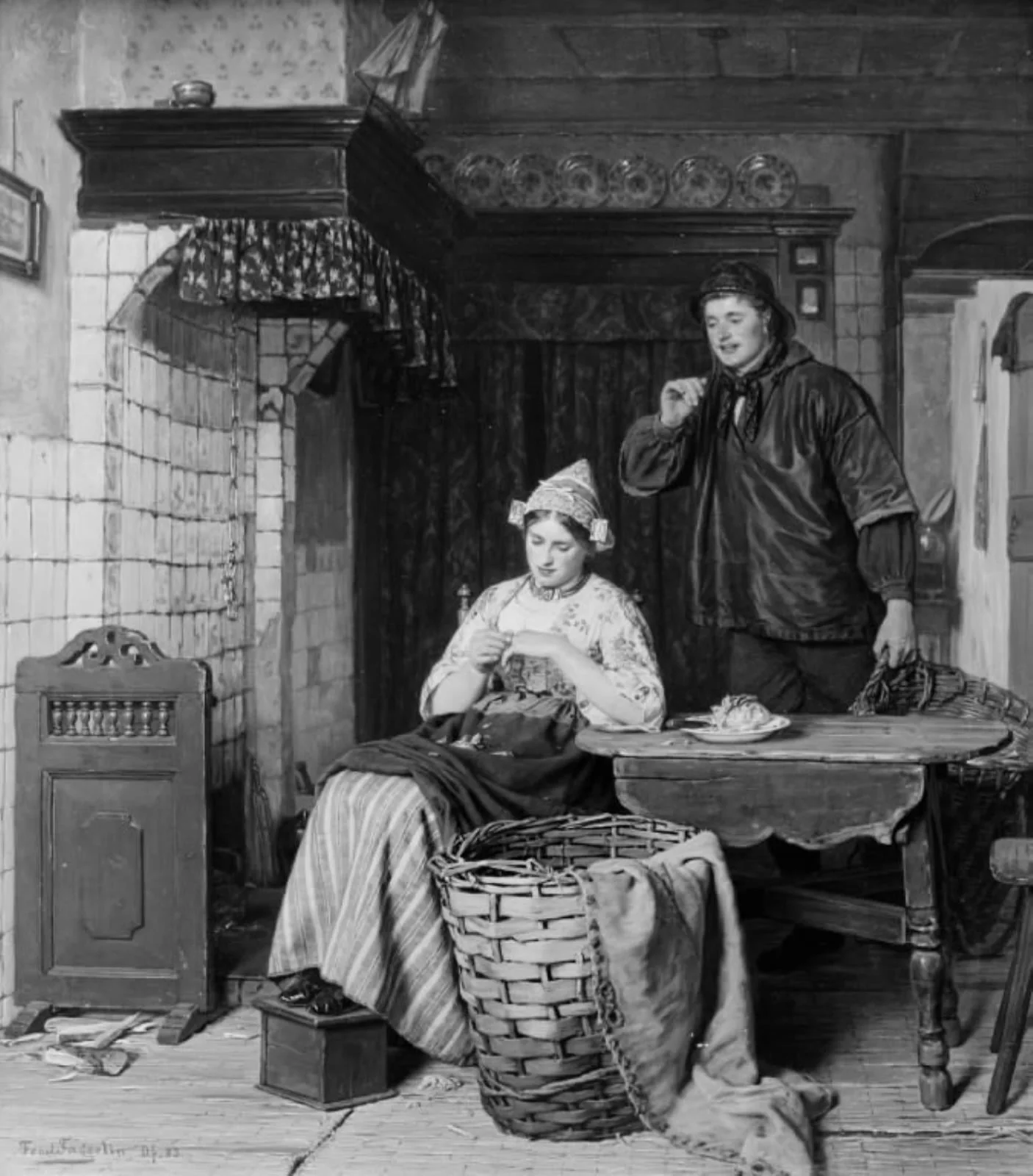 Young Couple, by Unknown, 1883