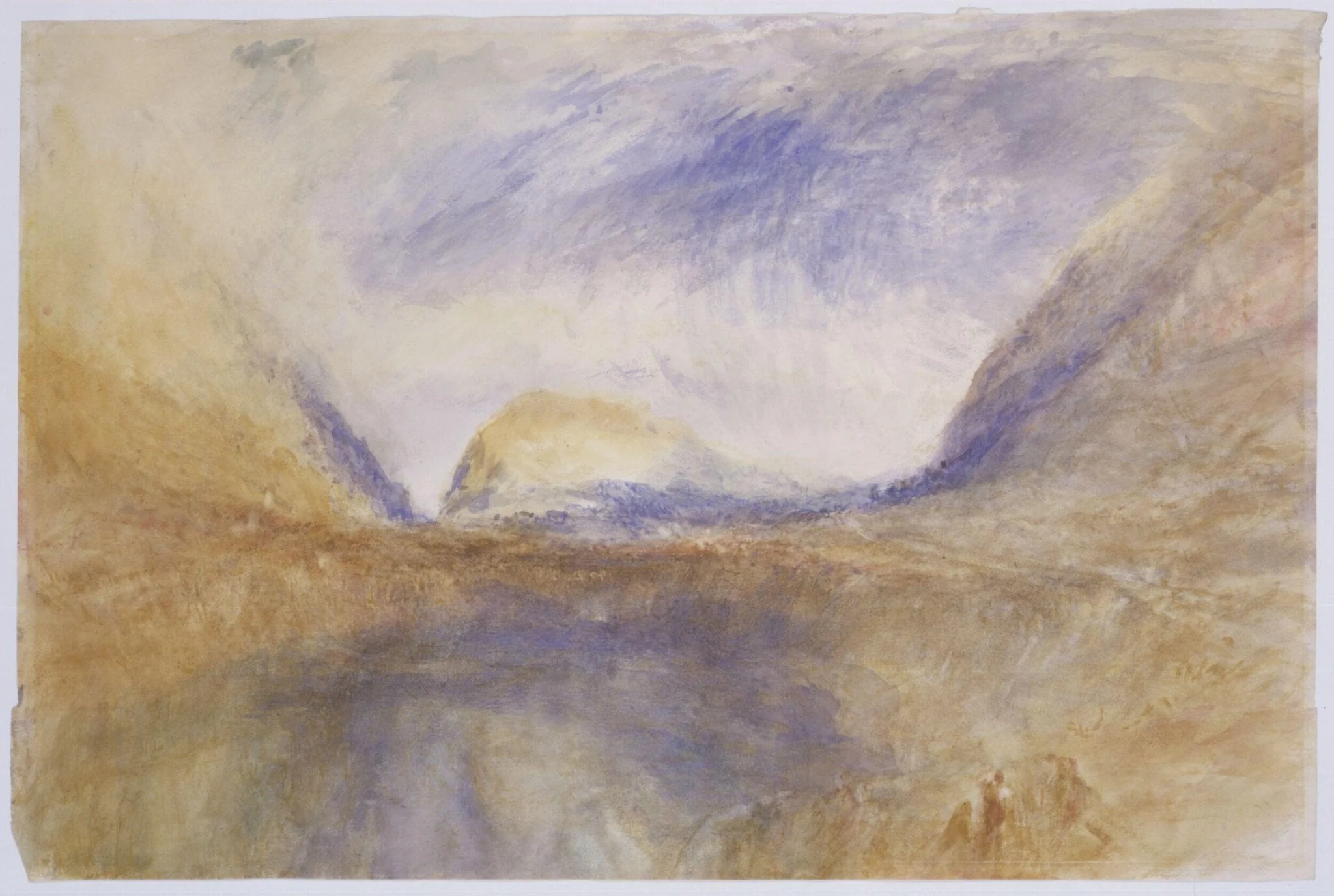 Mountainous Landscape, by Joseph Mallord William Turner, watercolor, 1849