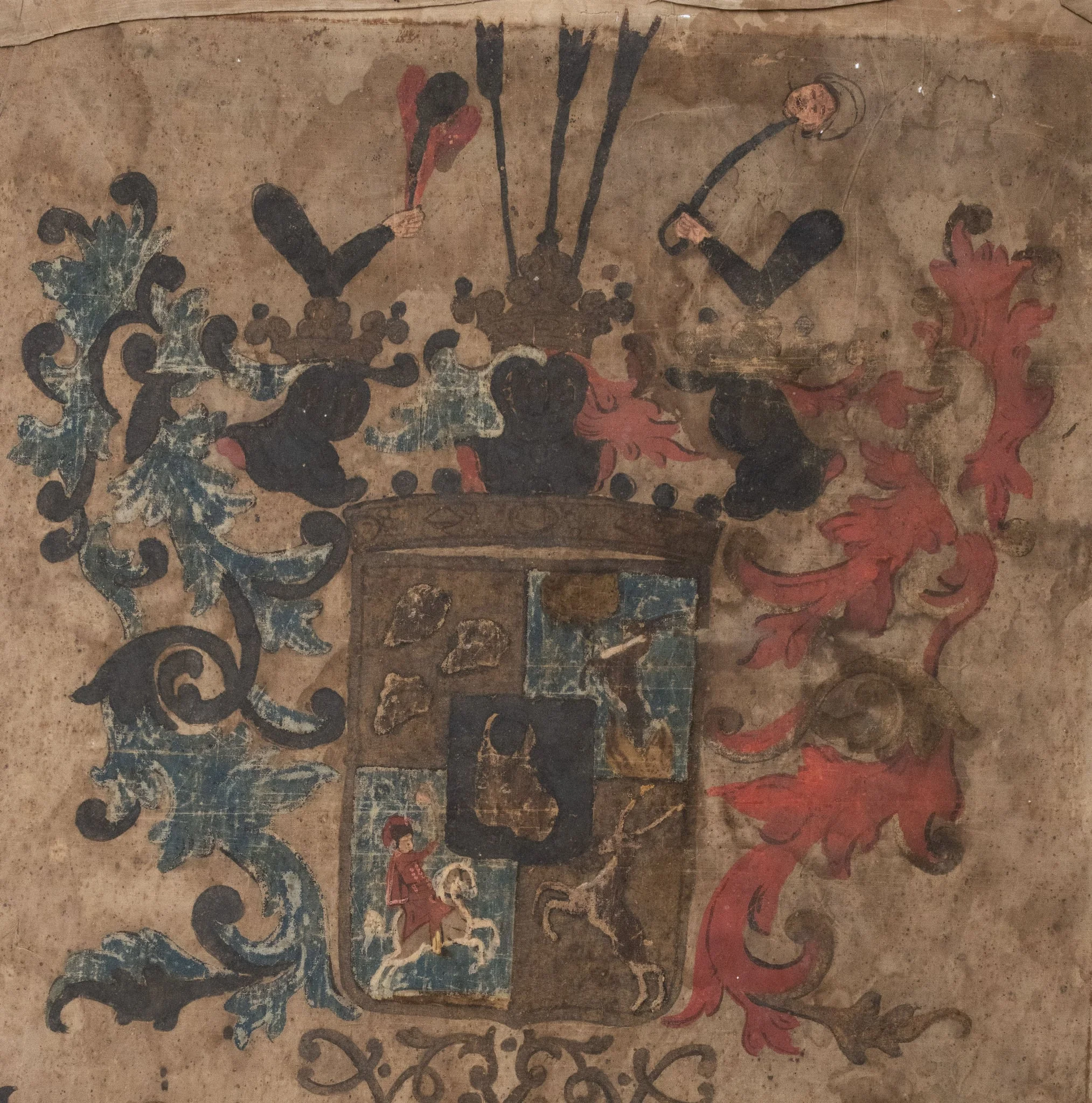 Blazonul funerar al contelul Miklós Wass din Țaga, by Unknown, unspecified, 1769