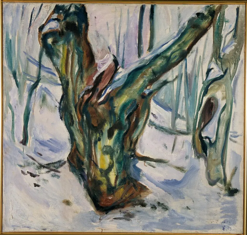 Rugged Trunk in Snow