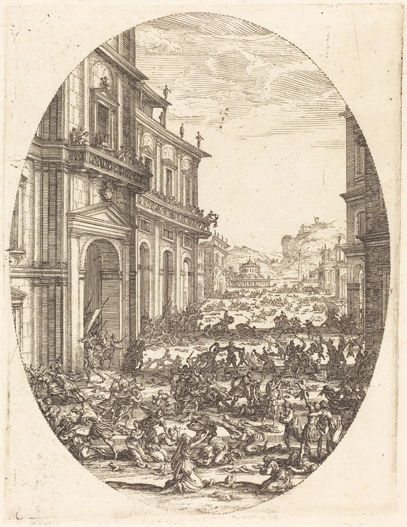 The Massacre of the Innocents, by Jacques Callot, ink, 1619