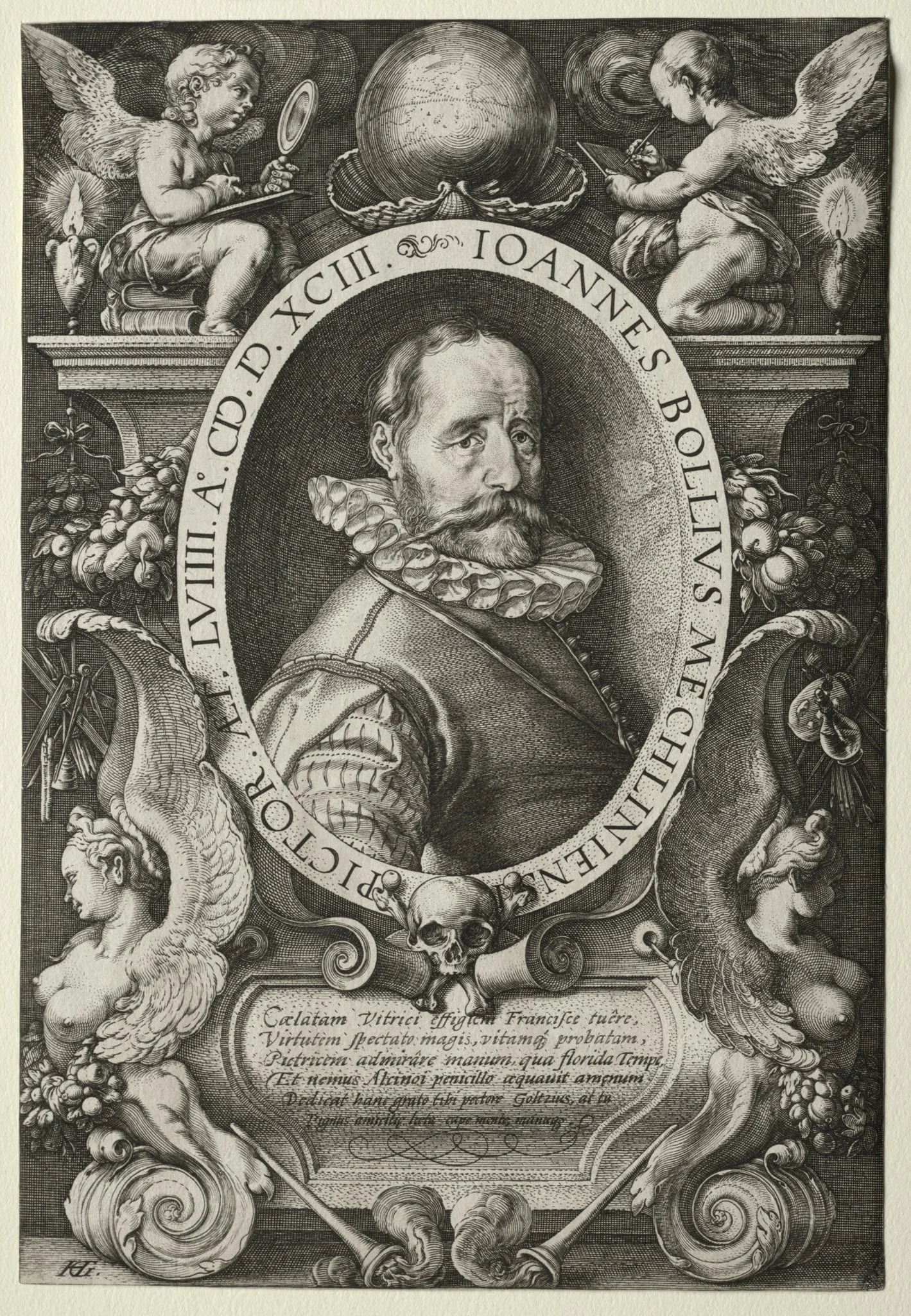 Hans Bol, by Hendrik Goltzius, 1593