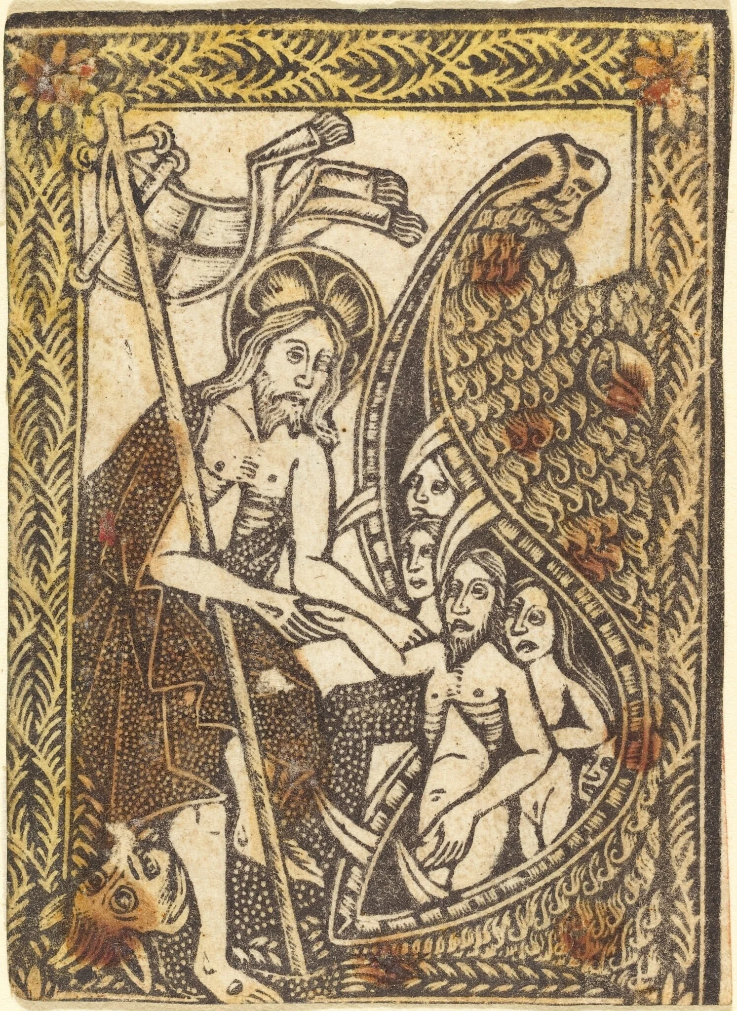 Christ's Descent in Limbo, by German 15th Century, paint, 1470