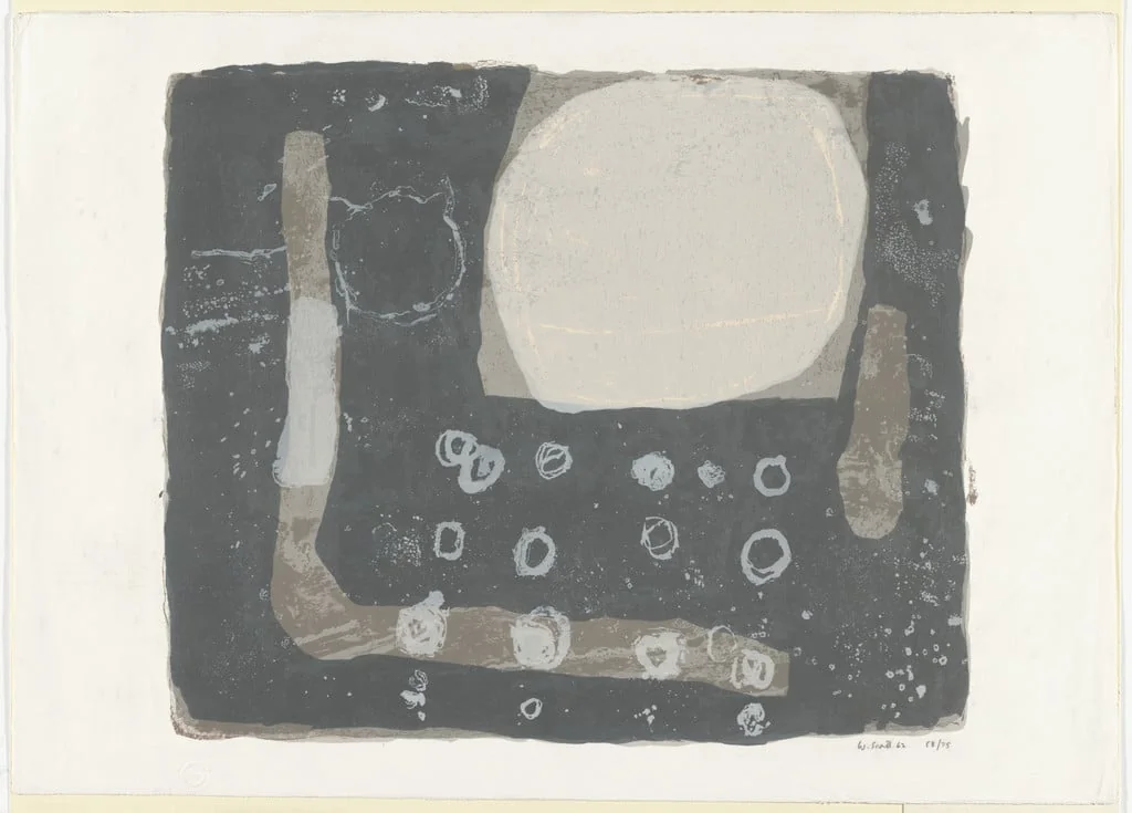 Untitled, by William Scott, ink, 1962