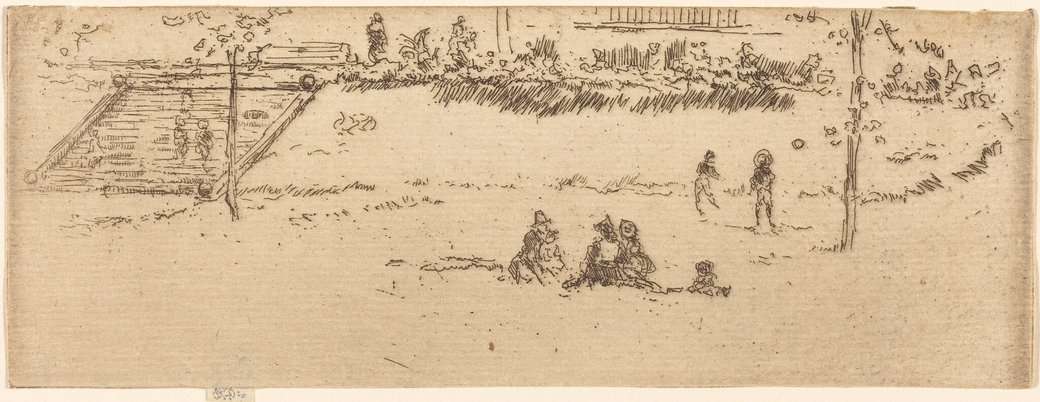 Steps, Gray's Inn, by James McNeill Whistler, ink, 1887