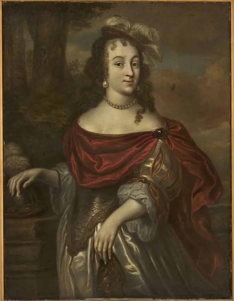 Portrait of a woman in Minerva’s costume