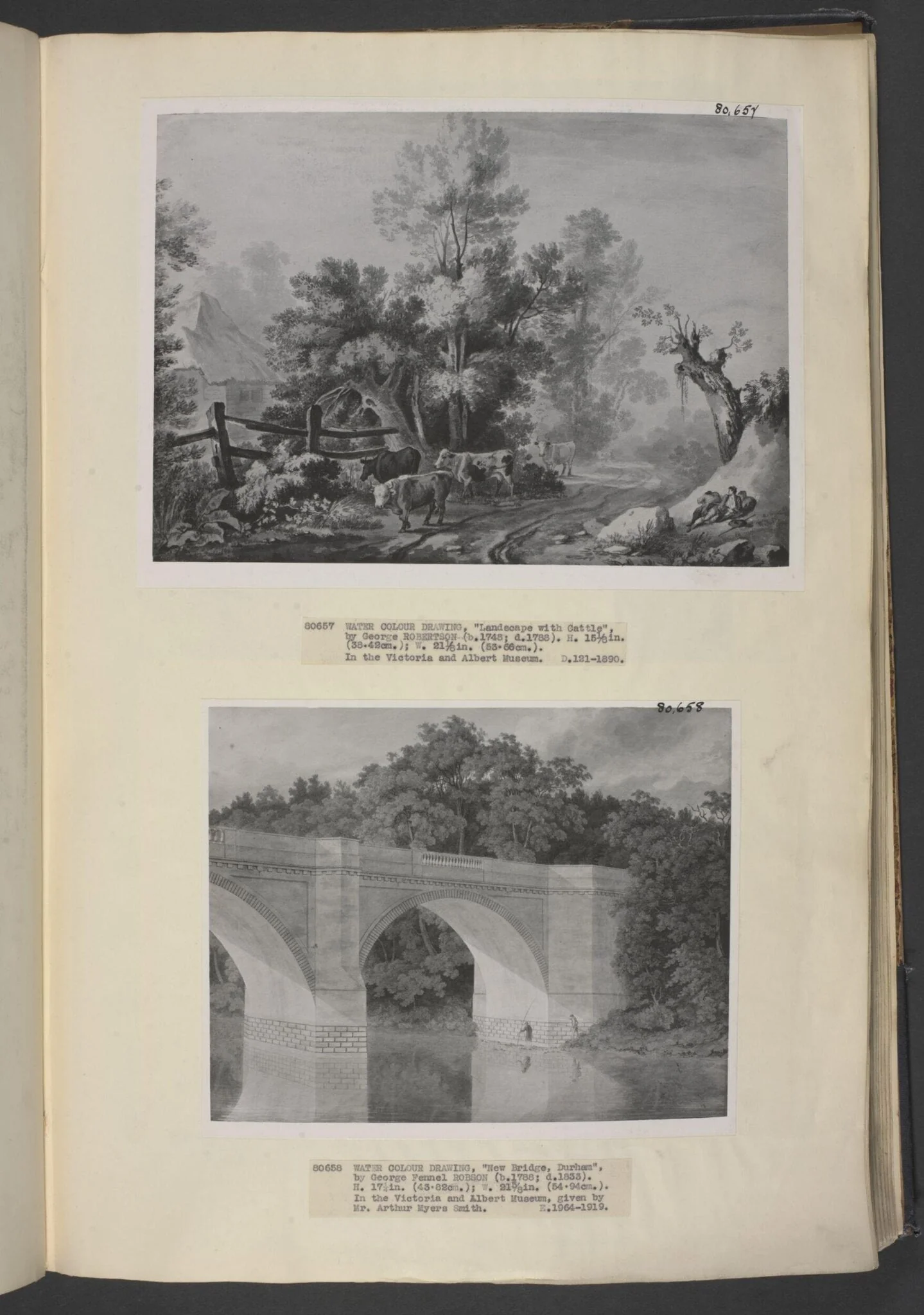 Untitled, by George Robertson, watercolor, 1760