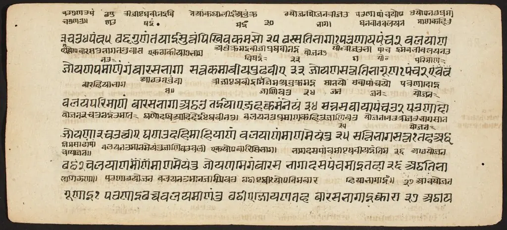 Tantric Manuscript "Sangrahani Sutra"
