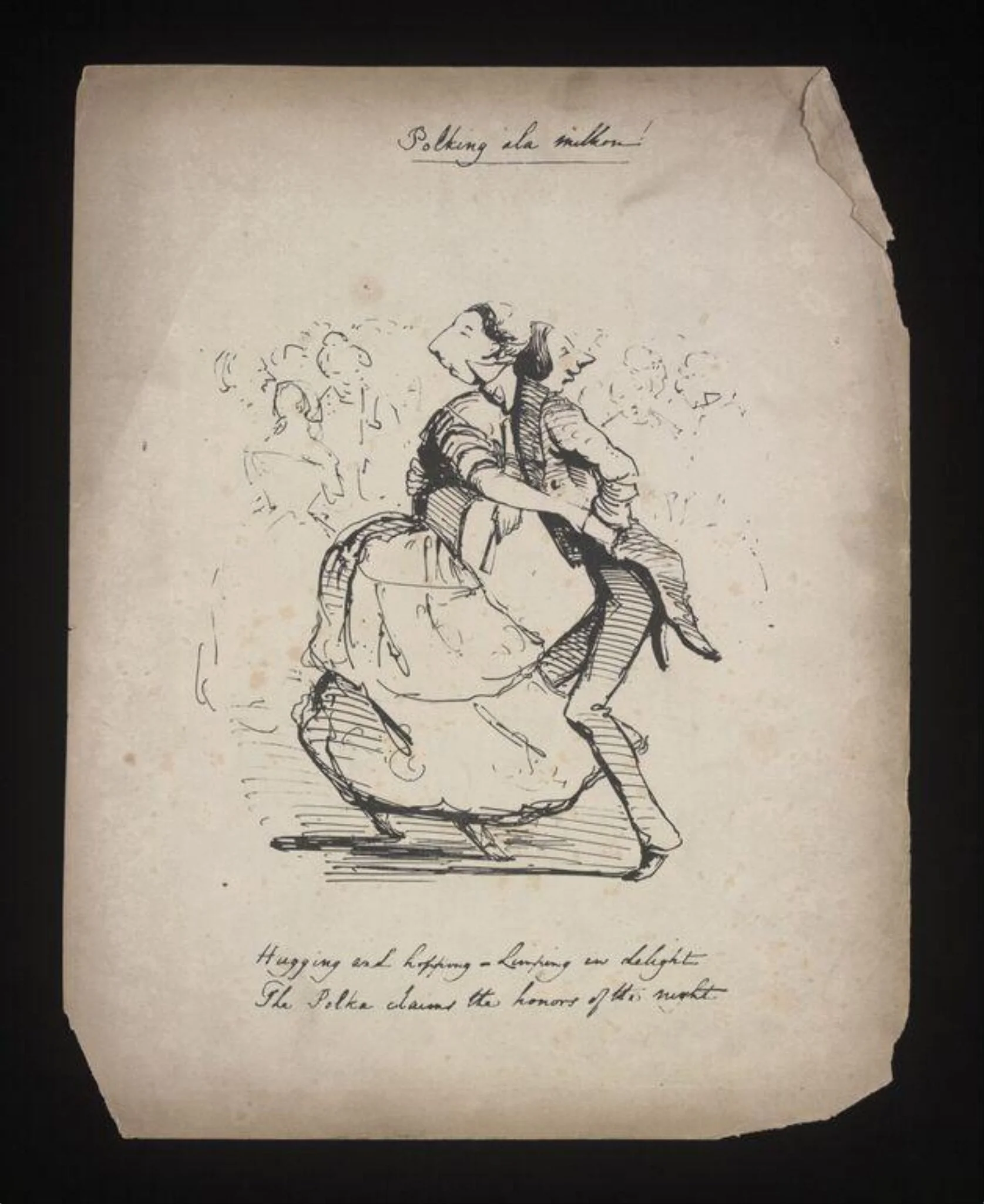 'Polking a la milkon!', by Unknown, 1850