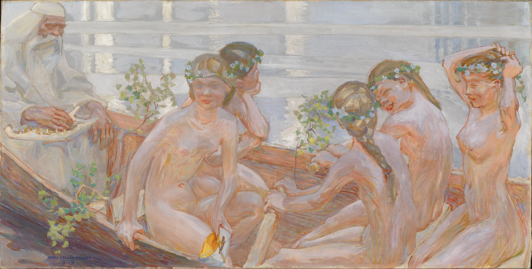 Väinämöinen's Voyage, by Akseli Gallen-Kallela, oil, 1909